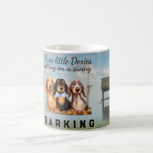 Long Hair Dachshunds Swinging Mugg