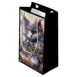 Long Hair Grått Nebelung Cat Kattunge w/Jewels Jew