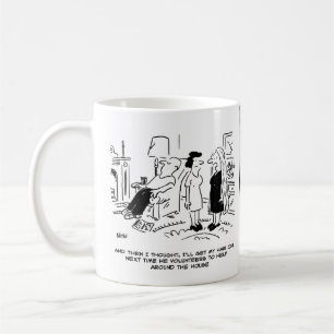 Long Hair Stil på grund av ingen hårklyfta eller h Kaffemugg