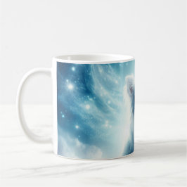 Long-Hearing White Chihuahua Kaffemugg