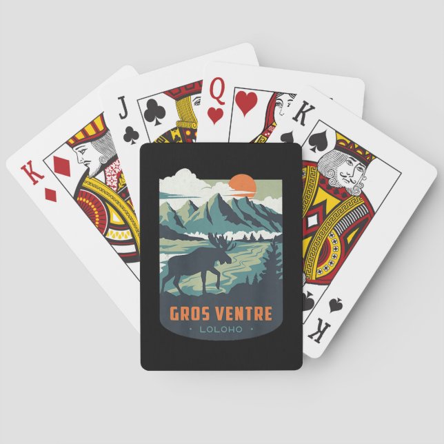 Long Honeymoon LOLOHO Gros Ventre Wilderness Casinokort (Baksidan)