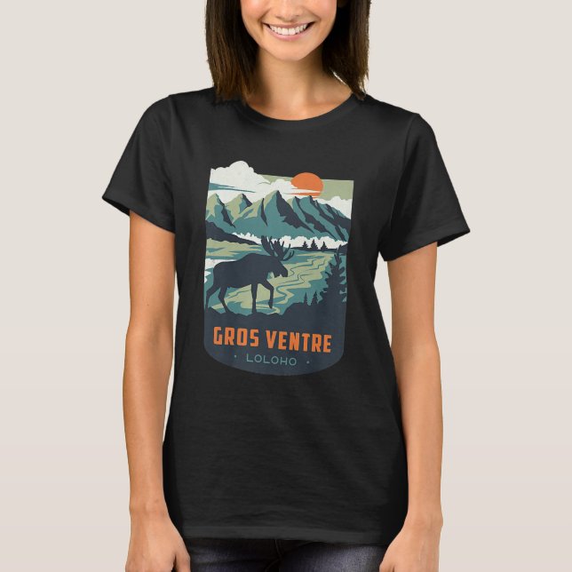 Long Honeymoon LOLOHO Gros Ventre Wilderness T Shirt (Framsida)