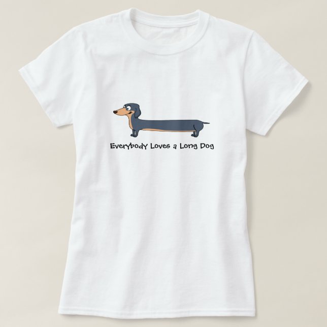 Long Hund - Dachshund Women's Basic T-Shirt (Design framsida)