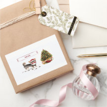 Long Hved Chihuahua Funny jul Hund Träd