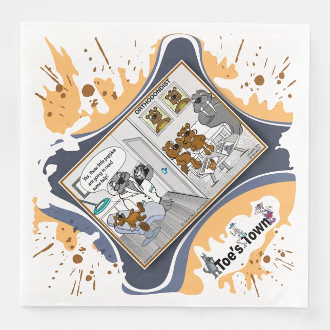 Long In The Tooth | Birthday Dinner Napkin Pappersservett (Framsida)