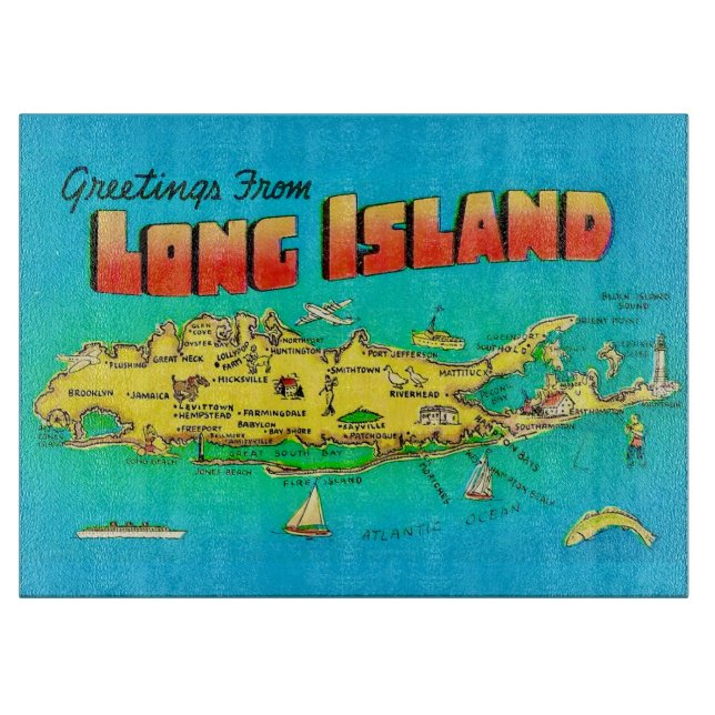 Long Island 15x11 Skärbräda (Framsidan)