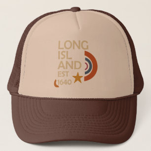 Long Island 1640 - Retro Starburst (Cream & Rust) Keps