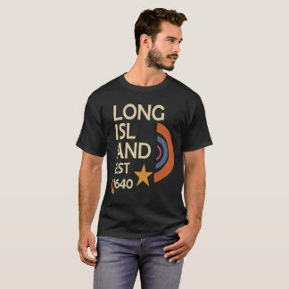 Long Island 1640 - Retro Starburst (Cream & Rust) T Shirt