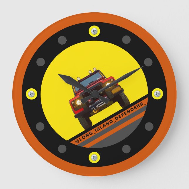 LONG ISLAND DEFENDERS CLOCK STOR KLOCKA (Framsida)