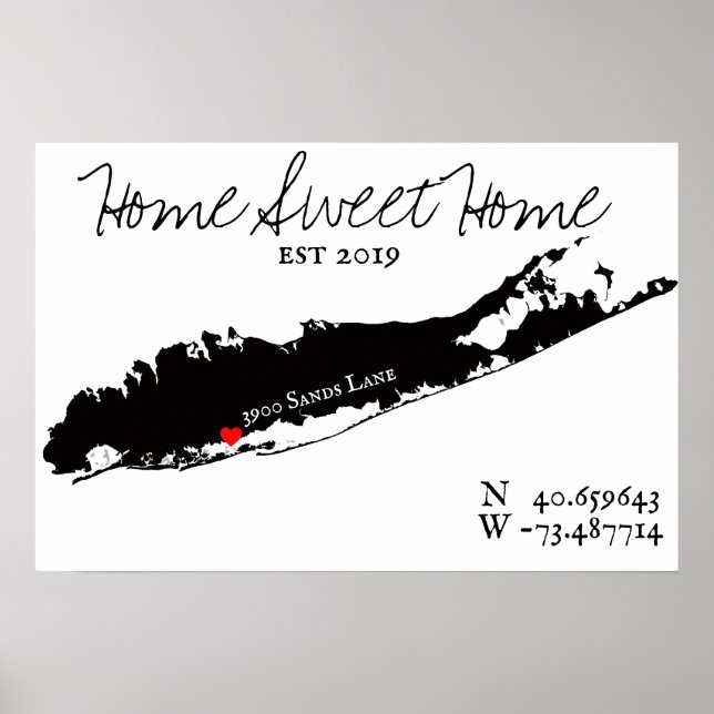 LONG ISLAND HOME SWEEME HOME POSTER (Framsidan)