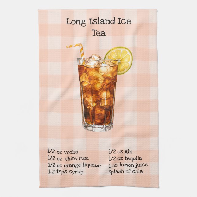Long Island Ice Tea Barhandduk Kökshandduk (Vertikal)