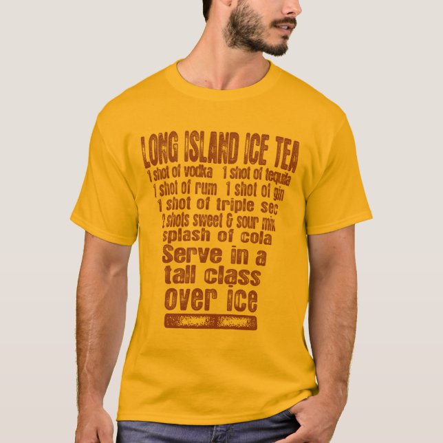Long Island Ice Tea-skjortan - välj stil & färg Tee Shirt (Framsida)