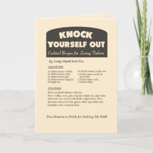 Long Island Iced Tea Cocktail // Fars dag Card Kort