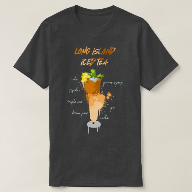 Long Island Iced Tea Cocktail Gift 1 T Shirt (Design framsida)