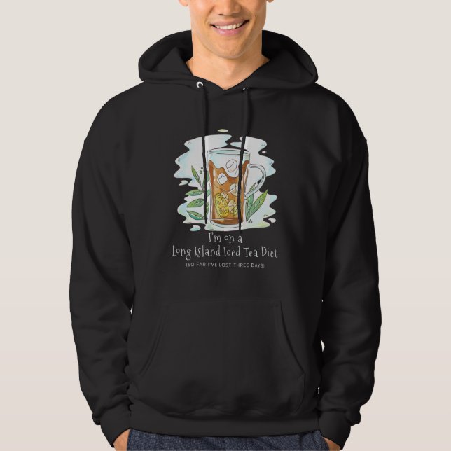 Long Island Iced Tea-dieten Förlorade Tre Dagar Hoodie (Framsida)