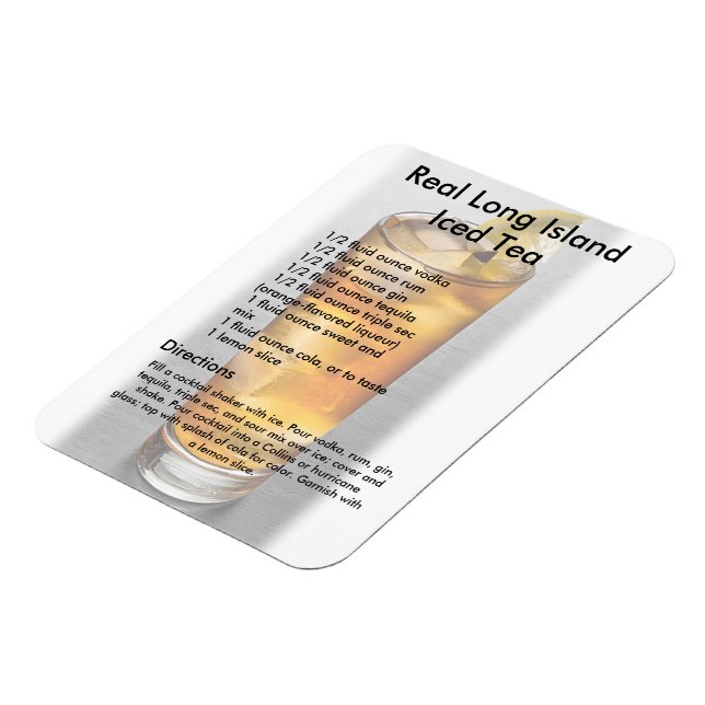 Long Island Iced Tea Drink Recipe Magnet (Vänstra Sidan)