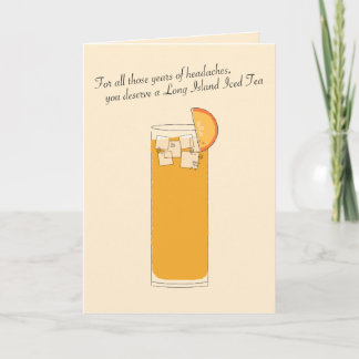 Long Island Iced Tea // Funny Fars dag Card Kort
