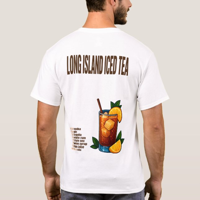 Long Island Iced Tea T-Shirt – Bold Retro Cocktail (Baksida)