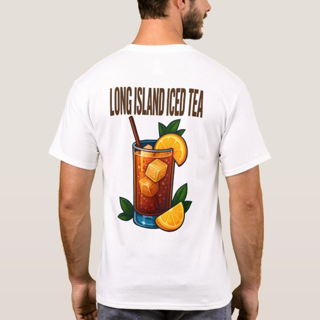 Long Island Iced Tea T-Shirt – Bold Retro Cocktail (Baksida)