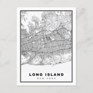 Long Island Karta Vykort