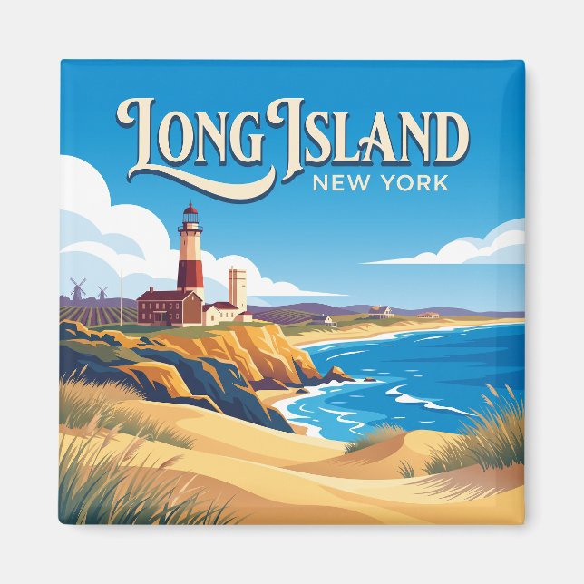 Long Island New York Magnet (Framsidan)