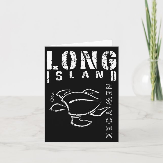 Long Island New York souvenir Kort (Framsida)