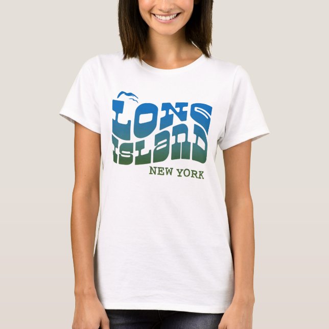 Long Island New York Tee Shirt (Framsida)