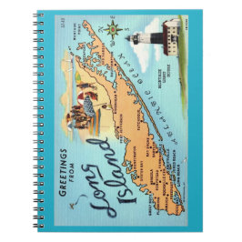 Long Island NY  Spiral Notebook Anteckningsbok
