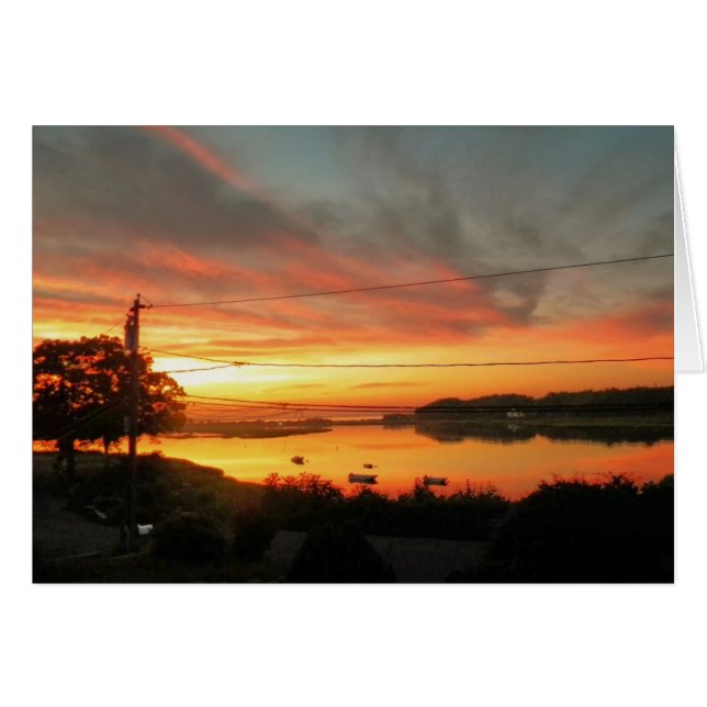 Long Island NY Sunset OBS Kort (Framsidan Horizontal)