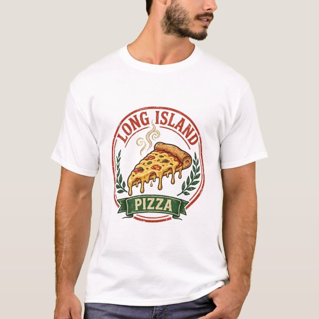 Long Island Pizza Tröja - NY Slice (Framsida)