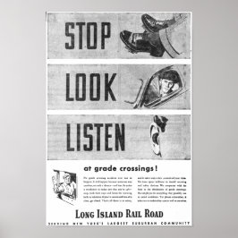 Long Island Railroad Safety Poster