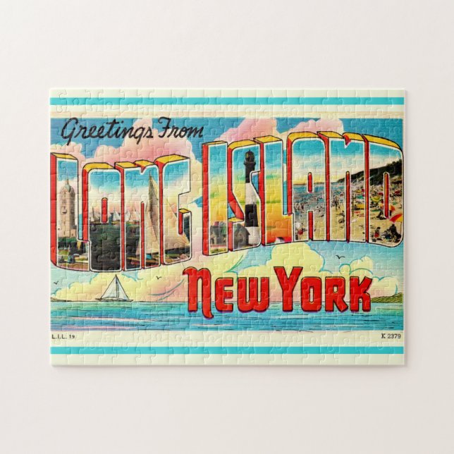 Long Island Retro 11x14 Pussel (Horisontell)