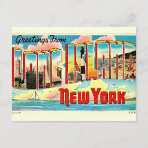 Long Island Retro vykort