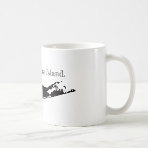 Long Island som lyfts på en ömugg New York Kaffemugg