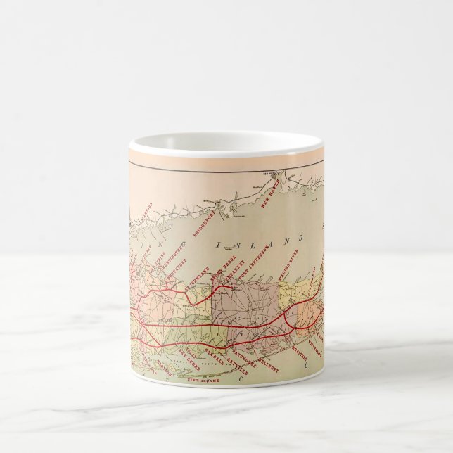 Long Island Vintagekartemug Kaffemugg (Center)