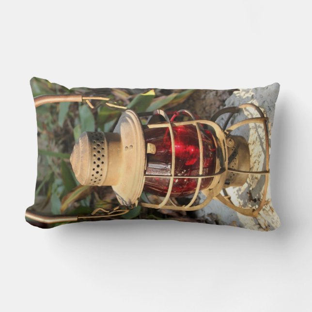 Long Islandjärnväglyktan kudder Lumbarkudde (Framsida)