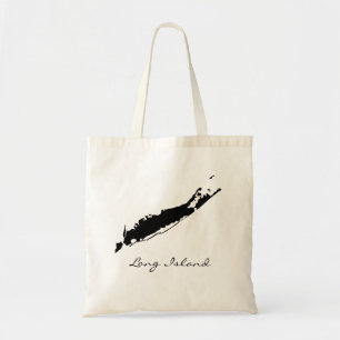 Long IslandkartaSilhouette Tygkasse