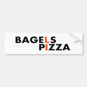 Long IslandPizza och baglar är det bäst Bildekal