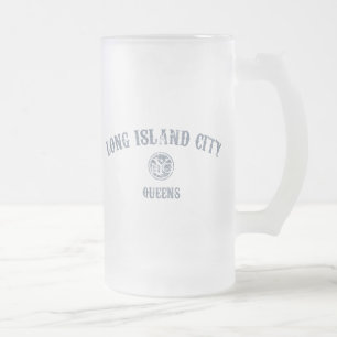 Long Islandstad Frostat Ölglas