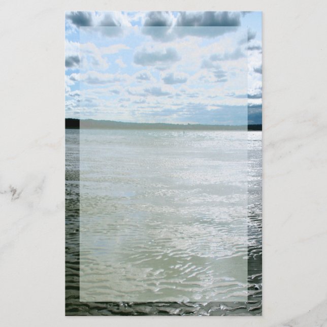 Long Islandstranden landskap brevpapper (Framsida)