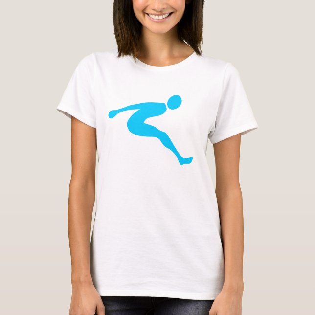 Long Jump - Himlar Blue Tee Shirt (Framsida)