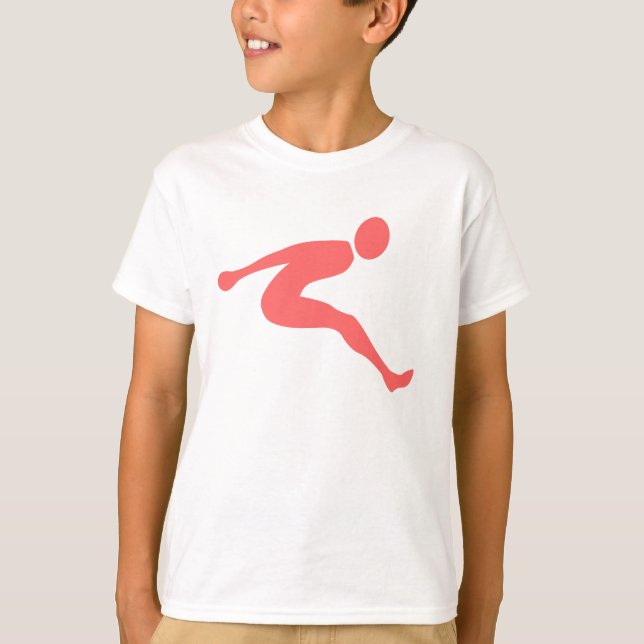 Long Jump - Tropical Rosa Tee Shirt (Framsida)