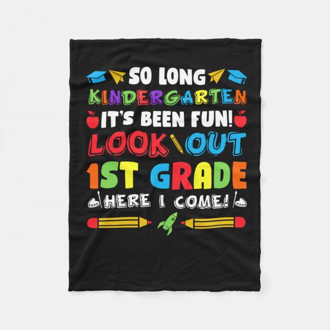 Long Kindergarten 1st Klass Fleecefilt (Framsidan)