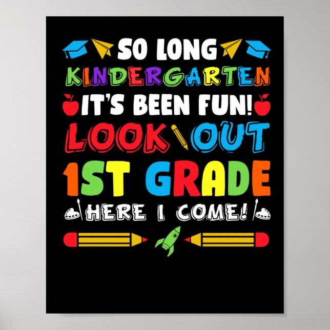 Long Kindergarten 1st Klass Poster (Framsidan)