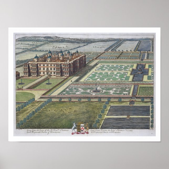 Long Leate graverad av Johannes Kip (C.1652-1722) Poster (Framsidan)