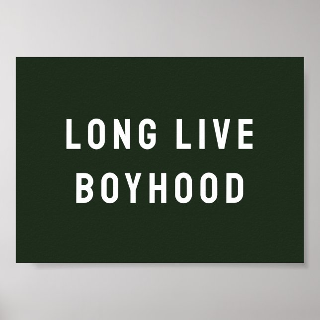 Long Live BoyBoy's Room Playroom Nursery Wall Poster (Framsidan)