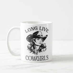 Long Live Cowgirl, Land Westerna Cowgirl Kaffemugg