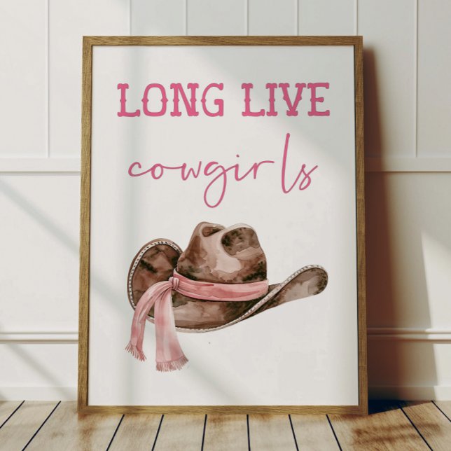 Long Live Cowgirls Poster Kids Western Room Decor (Skapare uppladdad)