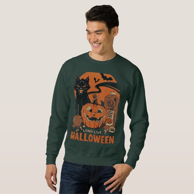 Long Live Halloween Crew Sweatshirt (Hel framsida)