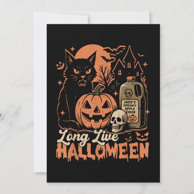 Long Live Halloween Inbjudningar (Framsida)